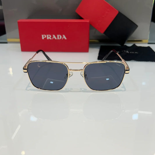 Milano Silver Black Luxury Premium Sunglasses