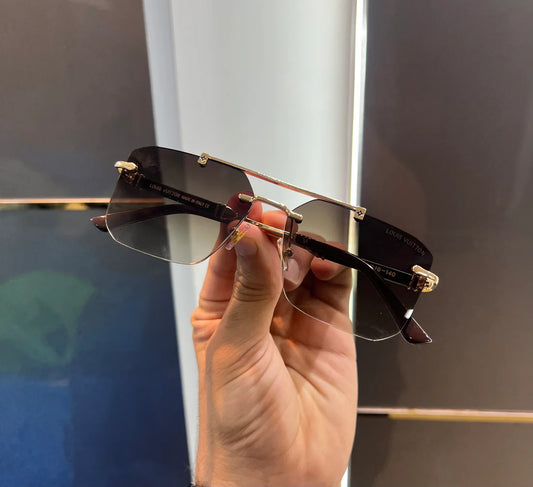 Brown Metal Limited Edition Luxury Shade Glasses