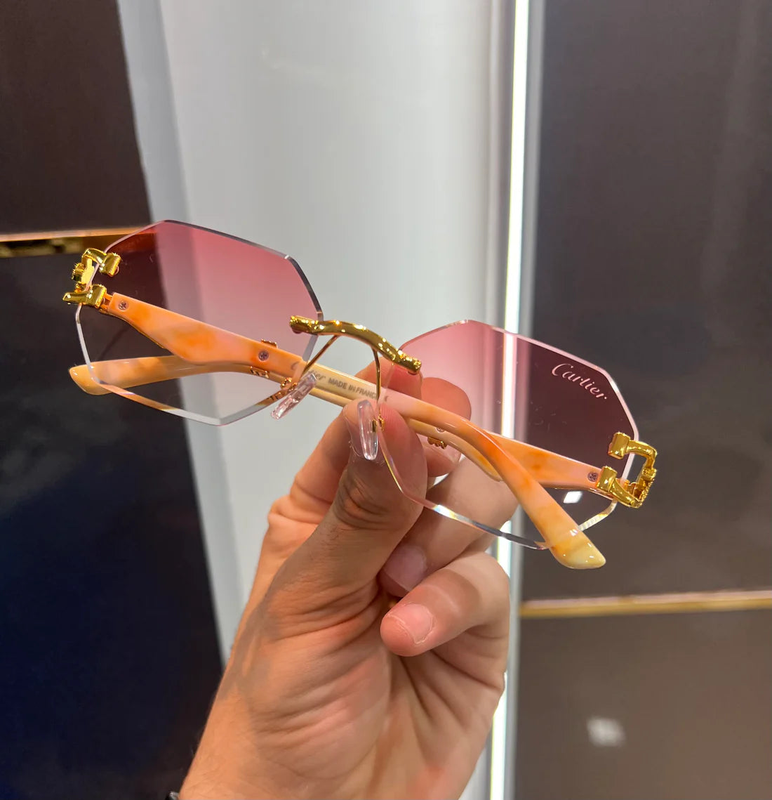 Pink New Honey Singh Edition Luxury Sunglasses