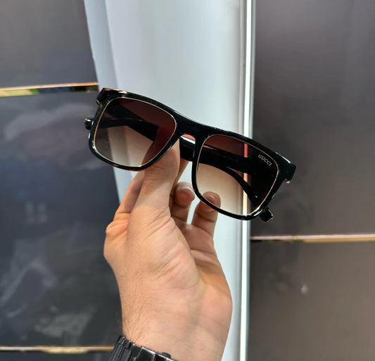 SUNGLASSES - BROWN BLACK WITH OG BOX
