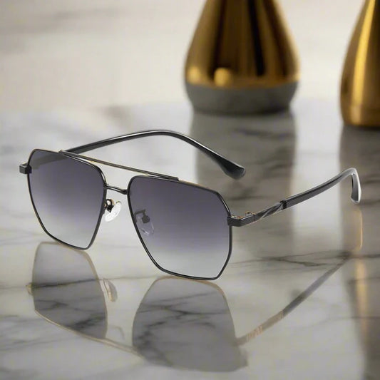Stainless Steel Frame Sunglasses for Men