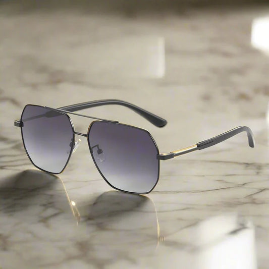 Black Frame with Gradient Grey Lens Sunglasses