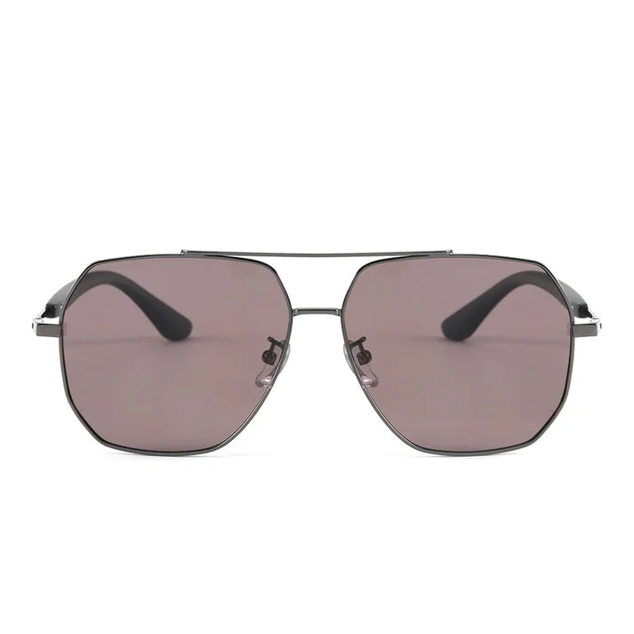 Gunmetal Frame with Grey Pink Lens Sunglasses