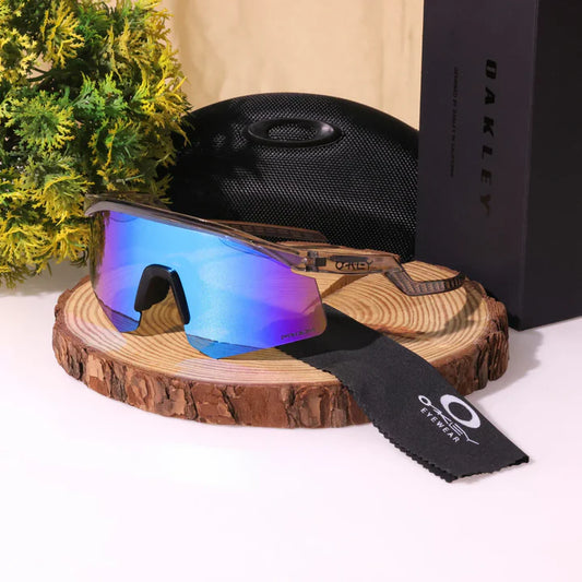 TRANSPARENT AQUA SPORTY SUNGLASSES