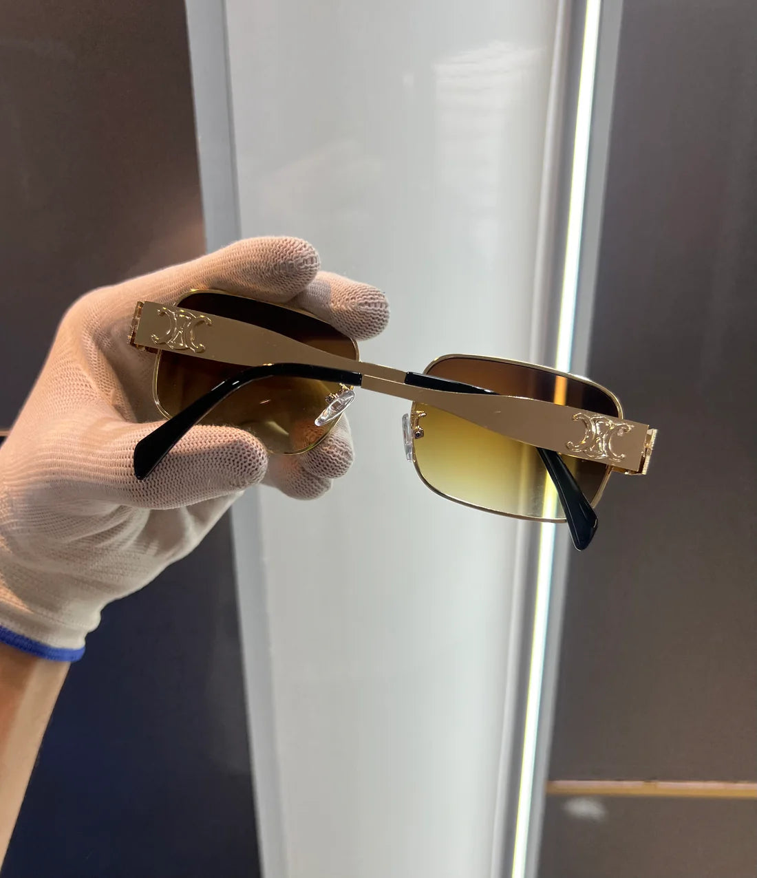 quare Brown Gold Luxury Shade Sunglasses