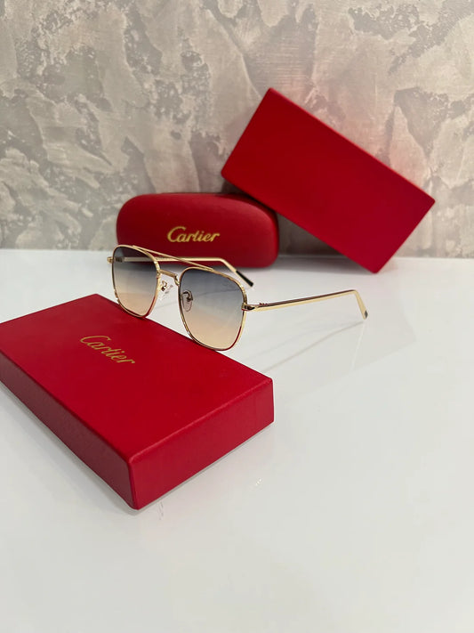 Gold Dual Metal Luxury Shade Glasses