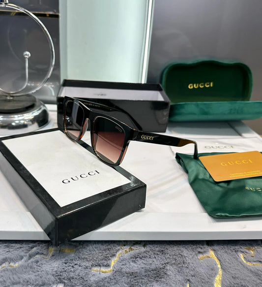 SUNGLASSES - BROWN BLACK WITH OG BOX