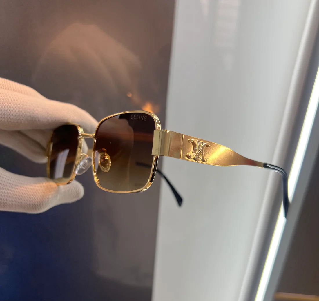 quare Brown Gold Luxury Shade Sunglasses