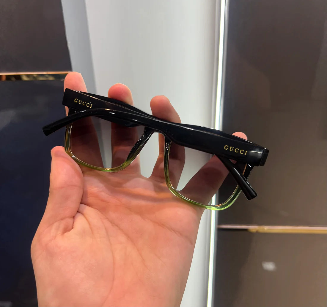 Black Green Luxury Shade Sunglasses
