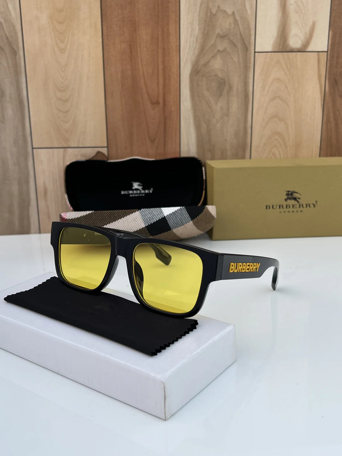 Black Yellow Luxury Shade Unisex Sunglasses