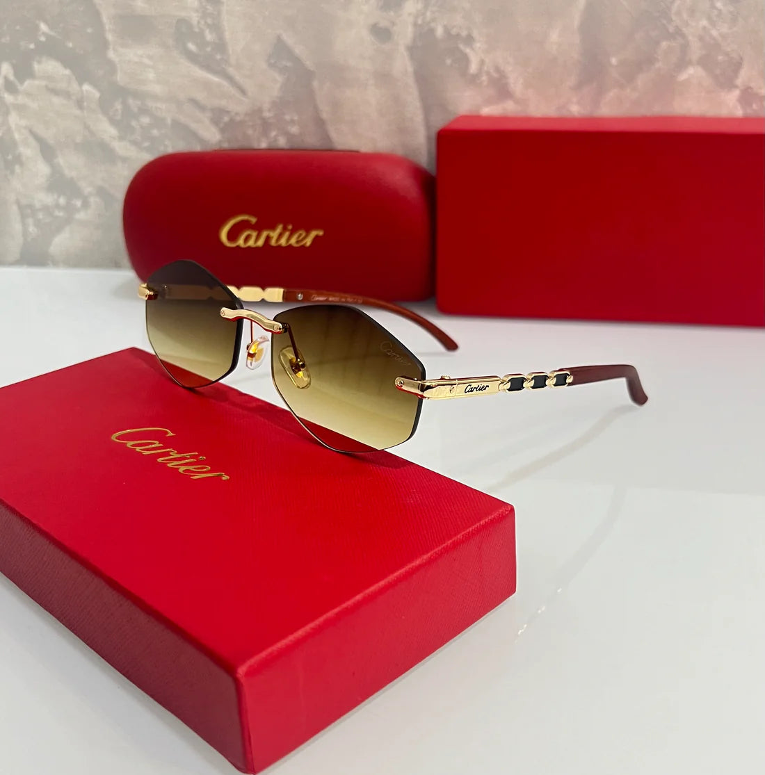 Brown Unique Luxury Premium Unisex Sunglasses