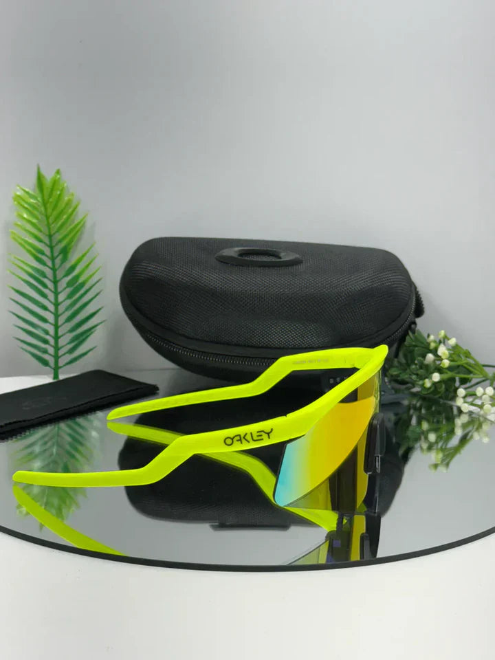 Yellow & Orange Sporty Sunglasses For Men