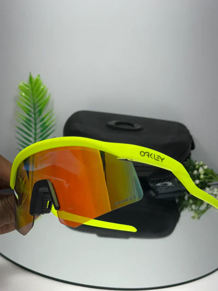 Yellow & Orange Sporty Sunglasses For Men