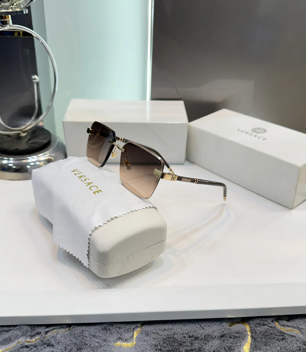 GOLD BRANDING DESIGNER LUXURY SHADE WITH OG BOX