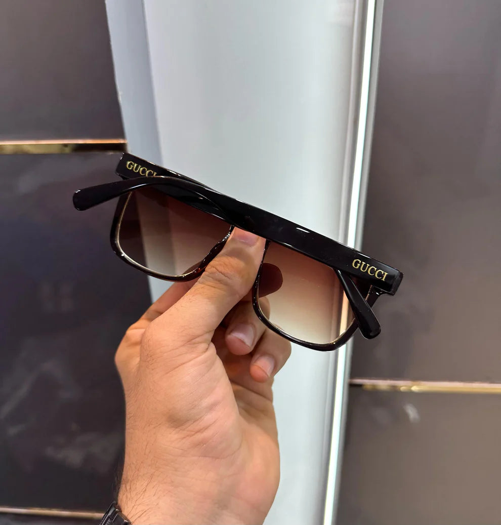 SUNGLASSES - BROWN BLACK WITH OG BOX