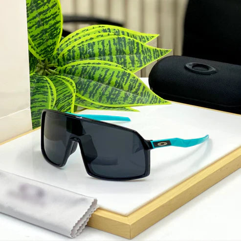 Black Green Sporty Sunglasses