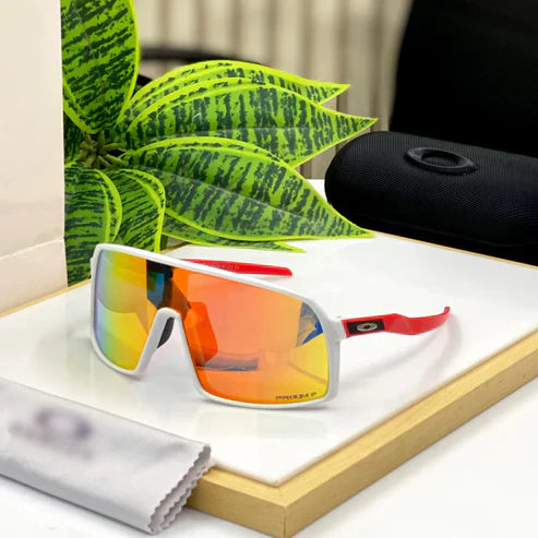 Star Lite White Red Sporty Sunglasses