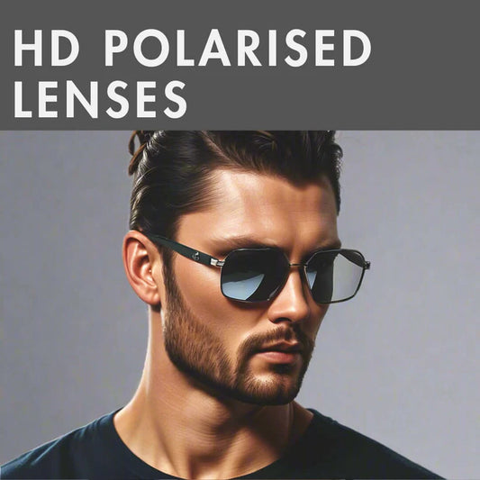 Aviator Style HD Polarized Sunglasses for Men