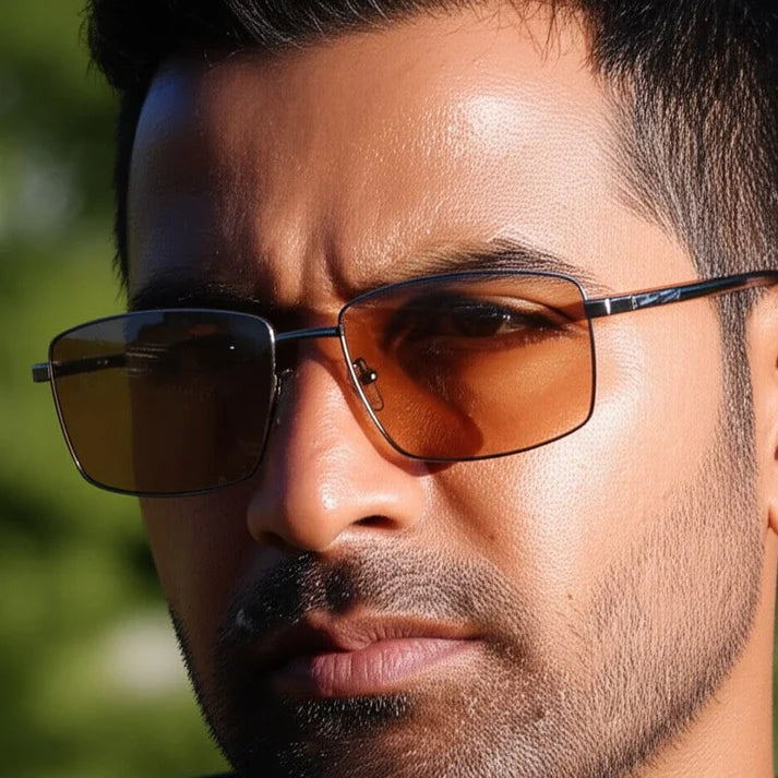 Gunmetal Frame with Brown Lens Sunglasses
