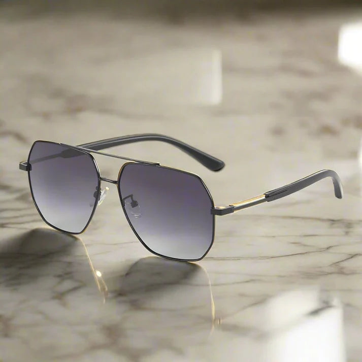 Black Frame with Gradient Grey Lens Sunglasses