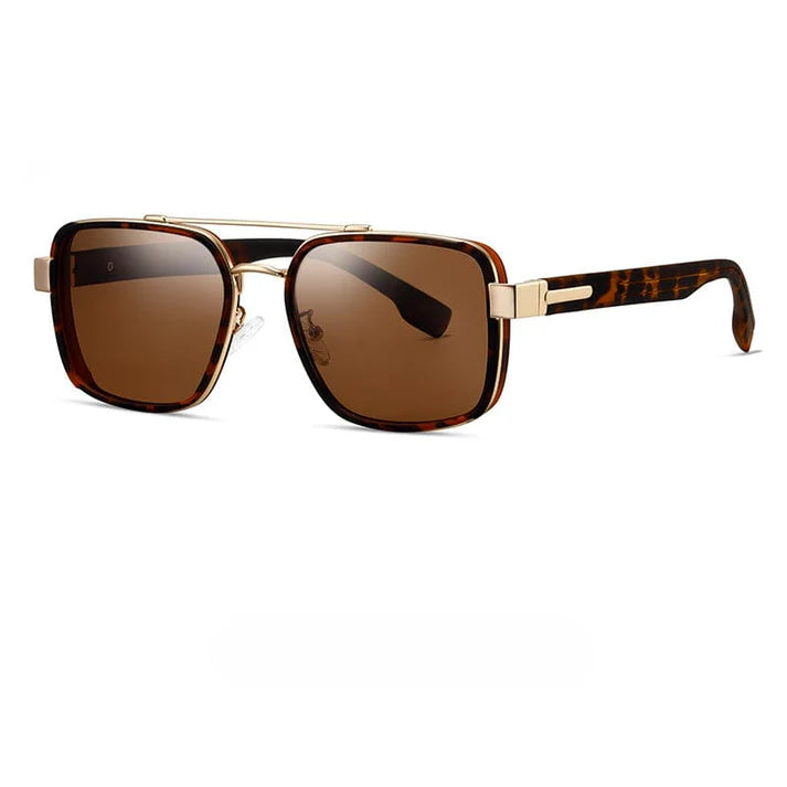 Polarized Stainless Steel Frame Sunglasses for Men