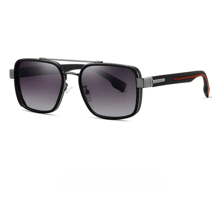 Polarized Stainless Steel Frame Sunglasses for Men